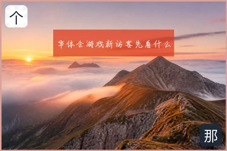 华体会游戏新访客先看什么